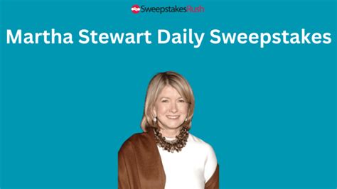 martha stewart daily sweepstakes|Sweepstakes .